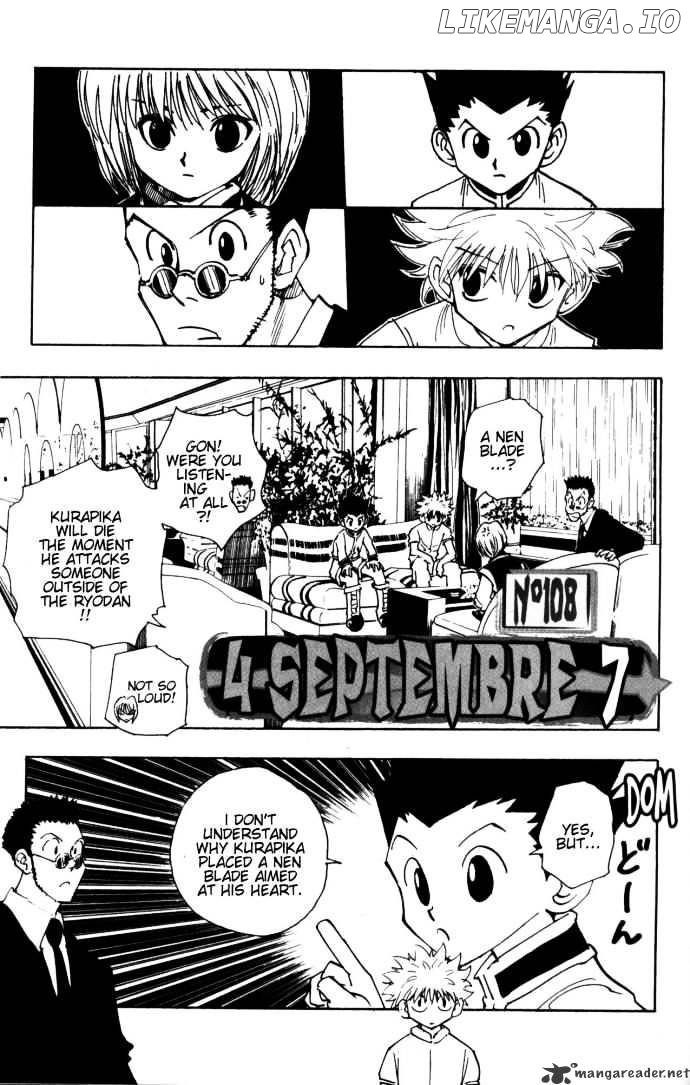 Hunter x Hunter, Chapter 108 image 01